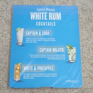 Captain Morgan White Rum Cocktails Sign - Blue